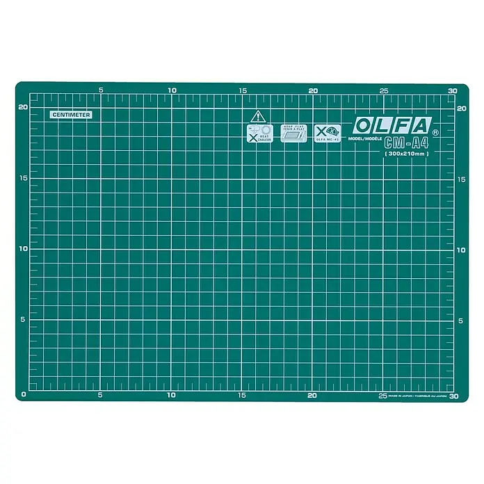 Olfa Schneidematte CM-A4 - 300 x 210 mm - Vorderansicht