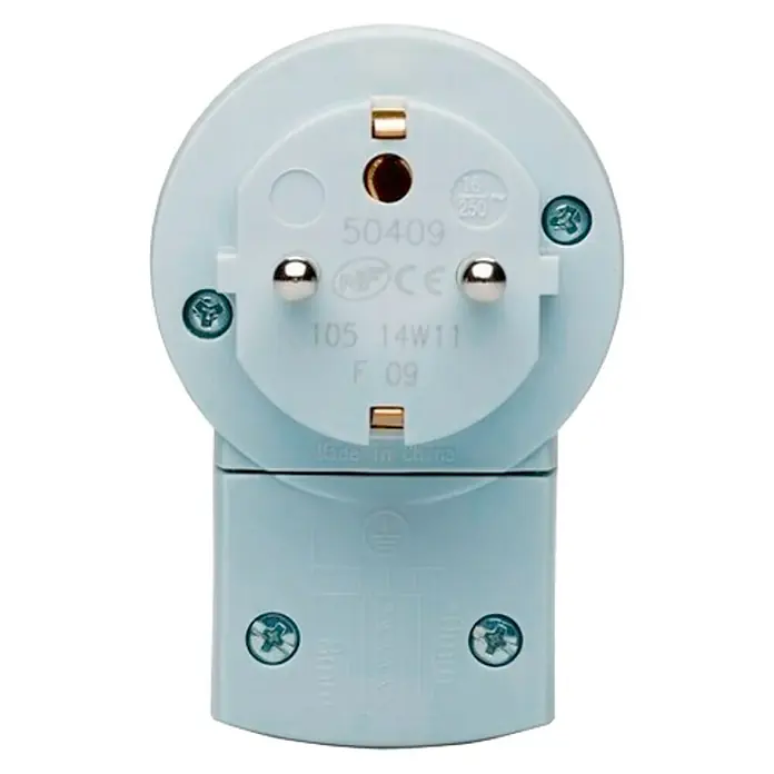 Legrand Clavija con interruptor - Blanco, Plástico, IP20