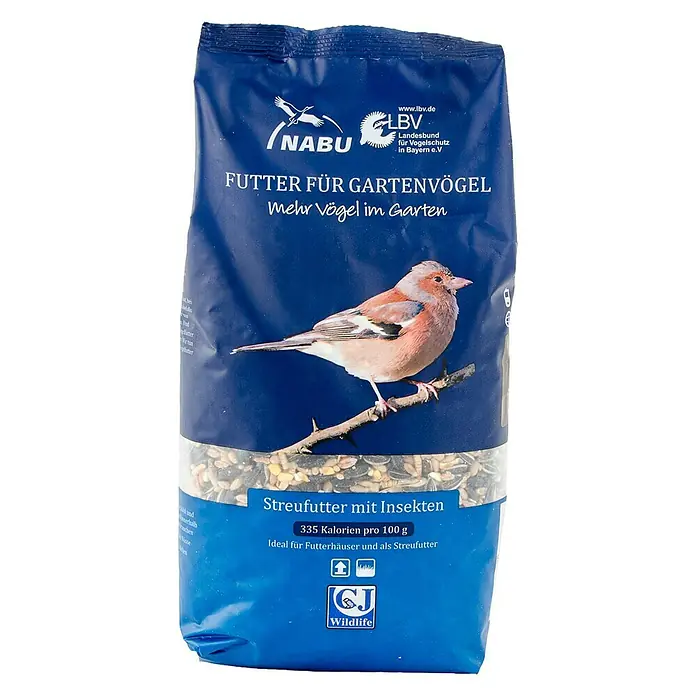 CJ Wildlife Wildvogelfutter - 1 kg, Mit Insekten