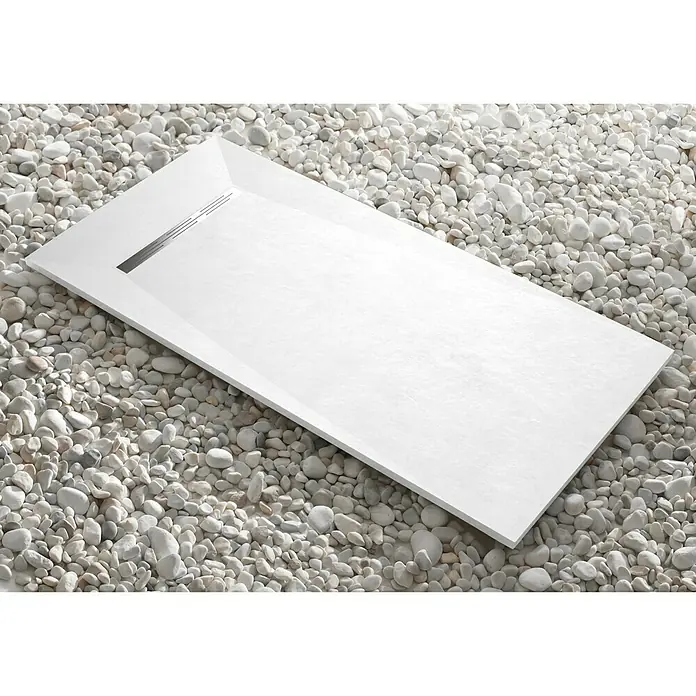 Camargue Plato de ducha Adriatic - L x An: 80 x 120 cm, Blanco