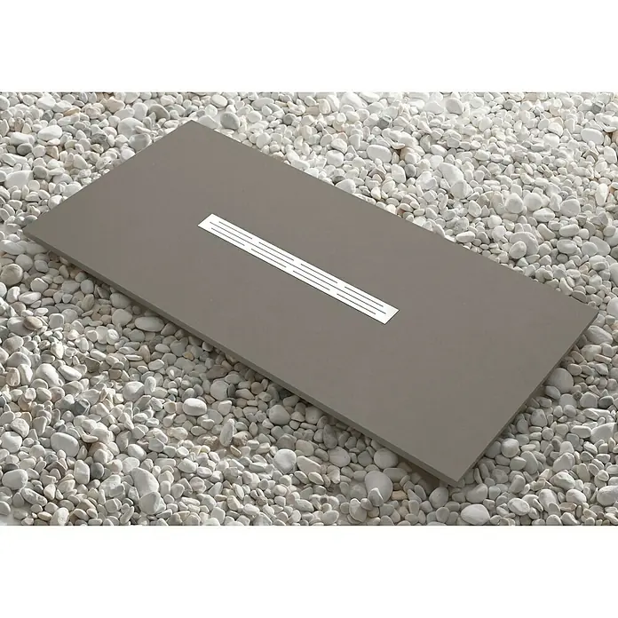 Camargue Plato de ducha Bering - L x An: 70 x 100 cm, Gris