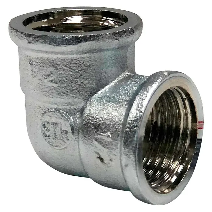 Codo H-H - Rosca interior: ½″, 90 °, Cromado