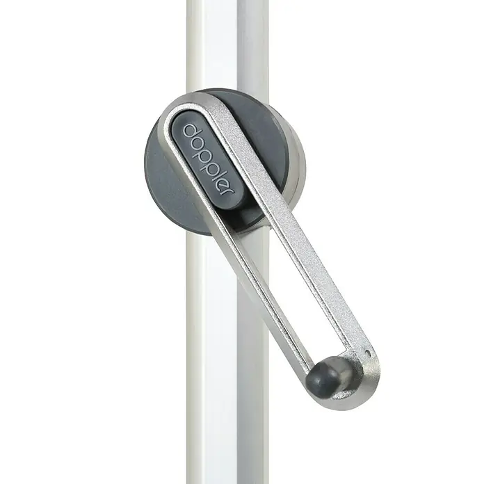 Doppler Expert Kurbelschirm Auto Tilt - Hellgrau, Durchmesser: 320 cm - Detailaufnahme