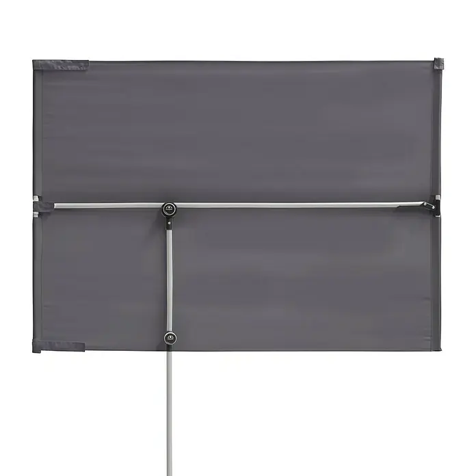 Doppler Active Balkonsichtschutz - Anthrazit, 180 x 130 cm - Vorderansicht
