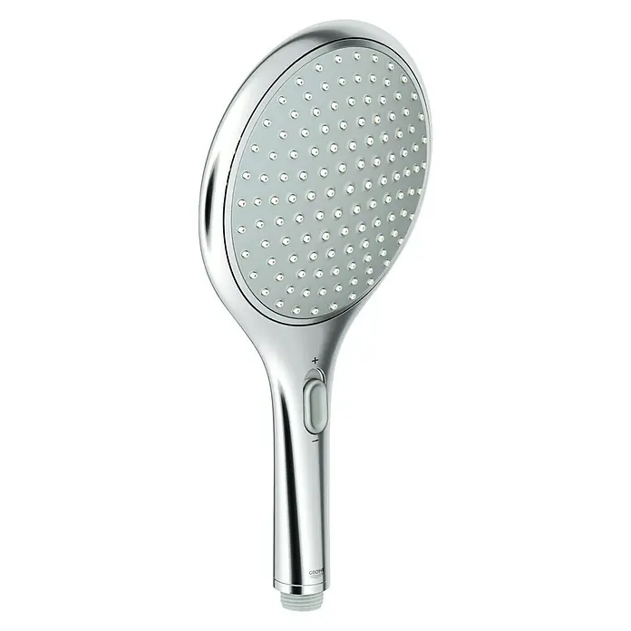 Grohe Handbrause Rainshower Solo 150 - Anzahl Funktionen: 2 Stk., Durchmesser: 15 cm, Chrom - Rechte Seitenansicht