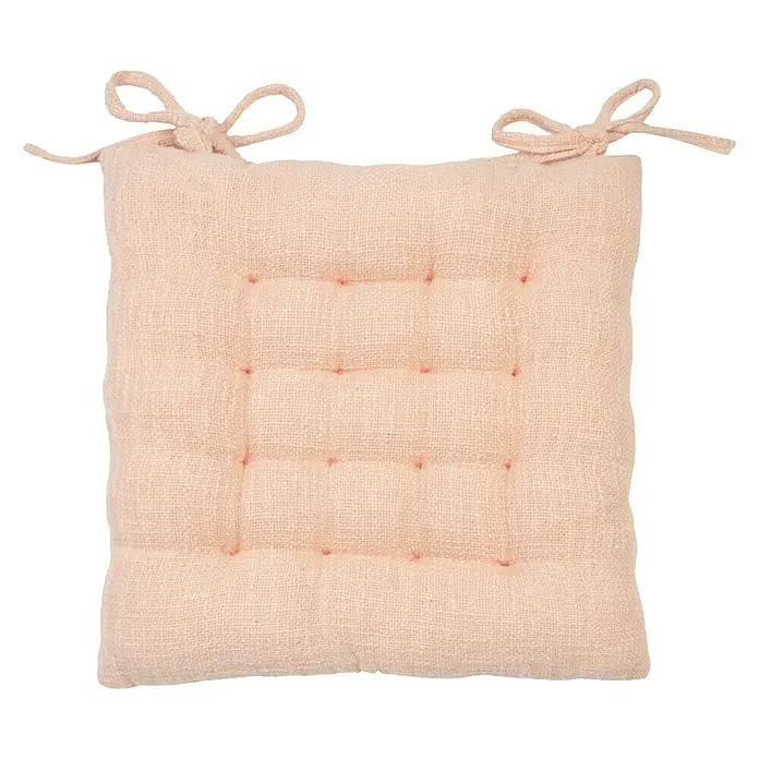 Cojín para silla Joy - Rosa, 40 x 40 cm, 100% algodón