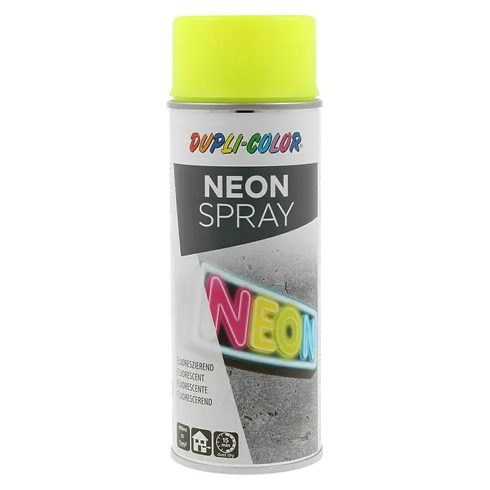 Dupli-Color Effect Neonspray Citroengeel - Citroengeel, Mat, Sneldrogend, 400 ml - Vooraanzicht