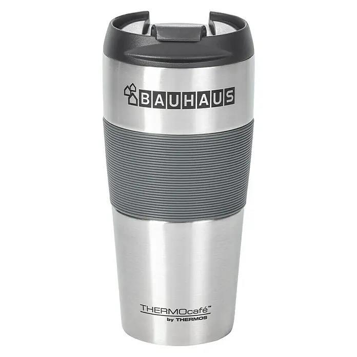 BAUHAUS Thermo-Trinkbecher BAUHAUS - 0,4 l, Matt/Schwarz