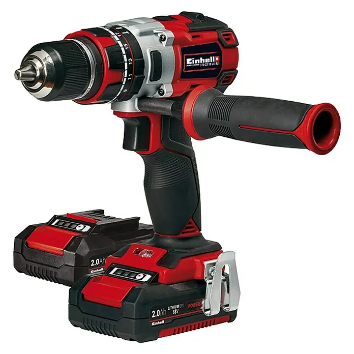 Bosch Akku-Schlagbohrschrauber TE-CD 18 Li-i BL - 18 V, Li-Ionen, 2 Ah, Leerlaufdrehzahl: 0 U/min - 1.800 U/min - Linke Seitenansicht