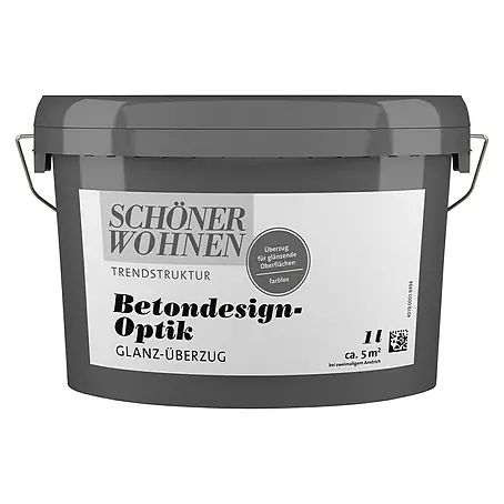 SCHÖNER WOHNEN-Farbe Betondesign-Optik Glanz-Überzug
