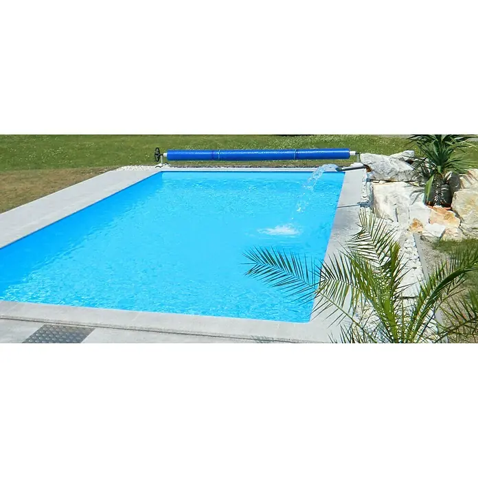 Steinbach Ökopool Classic de Luxe - L x B x H: 600 x 300 x 145 cm, 23,5 m³, Blau - Vorderansicht