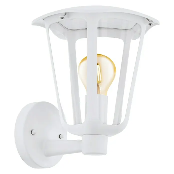 Eglo Monreale Aplique exterior - 60 W, 23 x 23 x 27,5 cm, Blanco, IP44, Ascendente