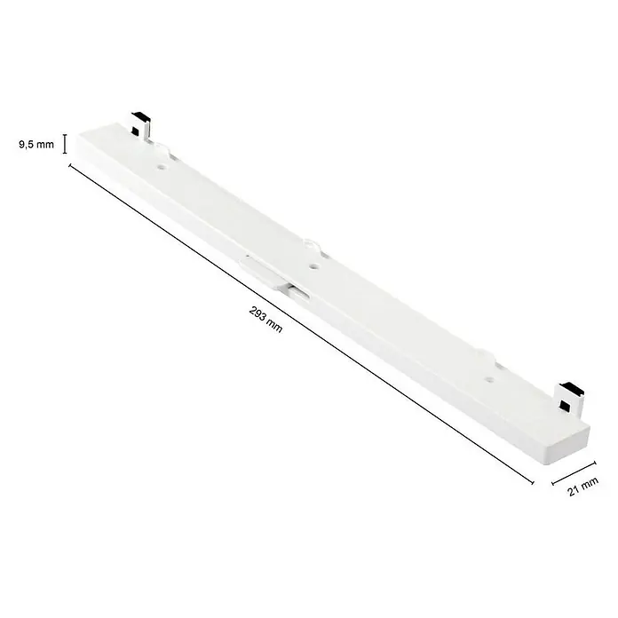 Schellenberg Fensterlüfter-Set - L x B x H: 293 x 21 x 9,5 mm, Weiß, 2 Stk.