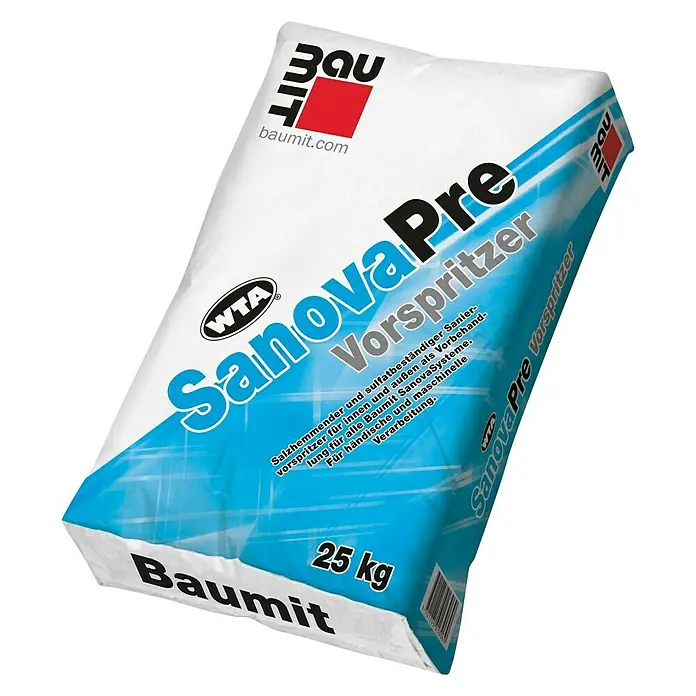 Baumit Trockenfertigmörtel SanovaPre Vorspritzer - 25 kg, Körnung: 0 mm - 4 mm