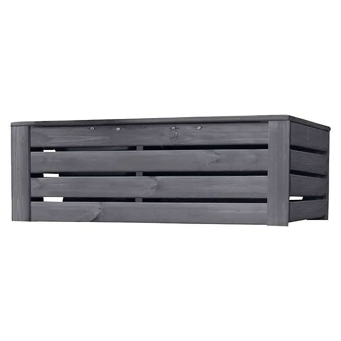 Werth Holz Pflanzkasten Quartett - Außenmaß (L x B x H): 103 x 34 x 34 cm, Holz, Grau