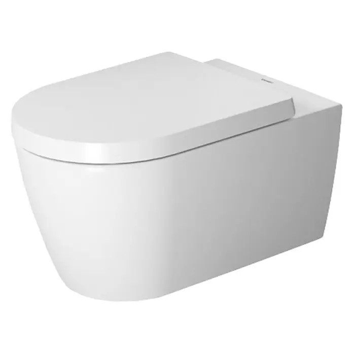 Duravit ME by Starck Wand-WC Typ 2 - Mit Spülrand, Ohne Spezialglasur, Spülform: Tief, WC Abgang: Waagerecht, Weiß - Vorderansicht