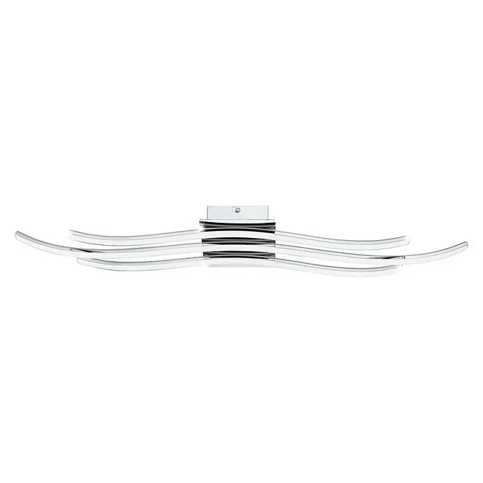 Eglo LED-Wand- & Deckenleuchte Roncade - 26 W, L x B x H: 65 x 13 x 4,5 cm, Chrom, Warmweiß