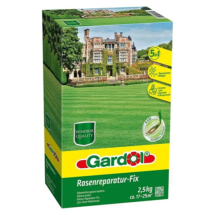 Gardol Windsor Rasen-Reparatur Fix - 2,5 kg, 17 m² - 25 m²