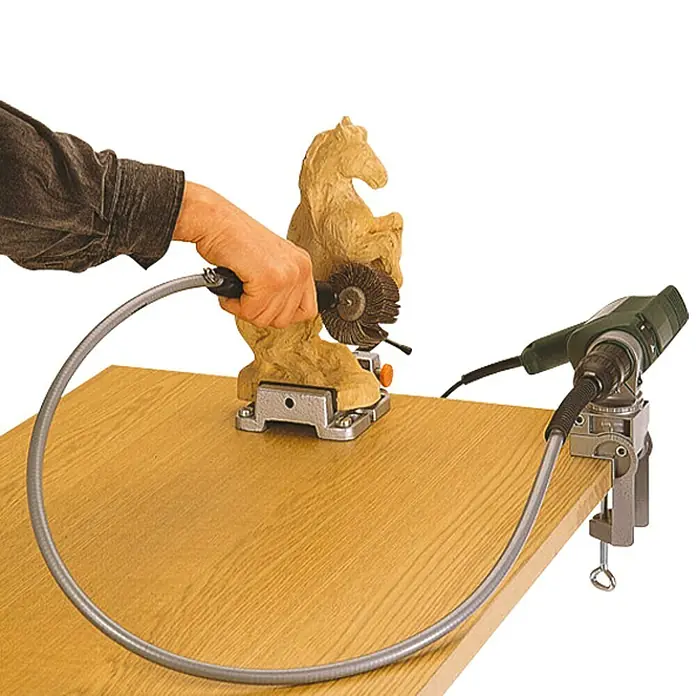 Wolfcraft Fleksibilno vratilo - 130 cm, Stezni raspon: 0,5 mm - 6 mm - Proizvod u upotrebi