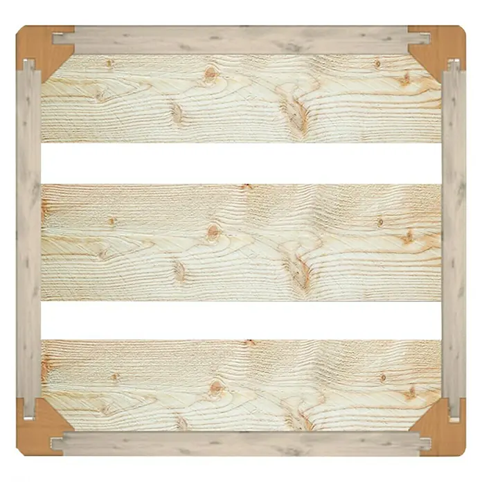 HolzZollhaus Houten kist A 1/8 - 32 x 17,5 x 18 cm, Geschaafd, Naturel - Vooraanzicht