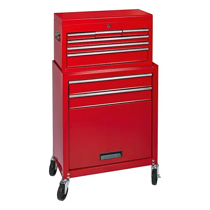 Werkstattwagen WW-09 - L x B x H: 33 x 61,6 x 109,8 cm, Anzahl Schubladen: 8 Stk., Ohne Werkzeug