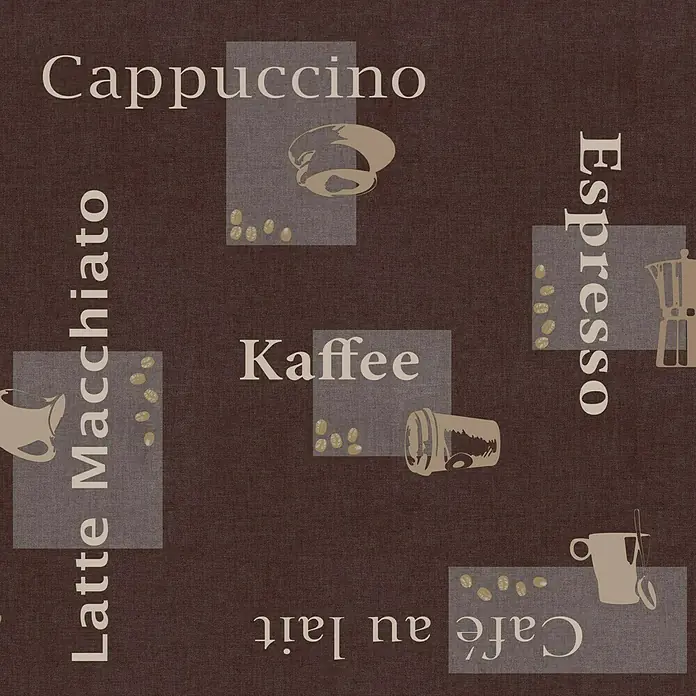 D-c-fix Manhattan Tischdecke Meterware Manhattan Cappuccino - Breite: 140 cm, Braun