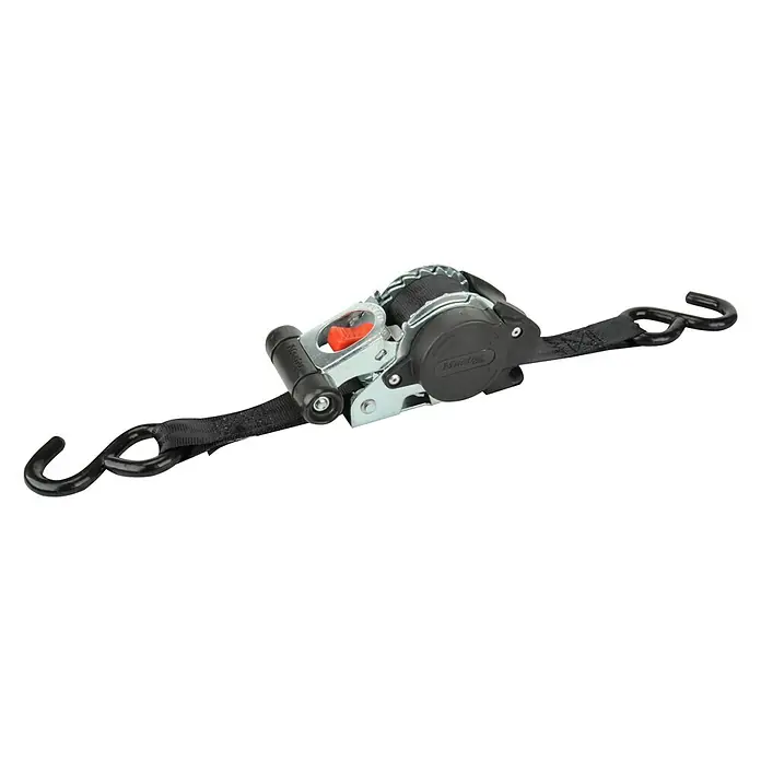 MasterLock Zurrgurt - 3 m x 25 mm, Zurrkraft: 250 kg, Weitere Eigenschaften: Selbstaufrollend - Linke Seitenansicht