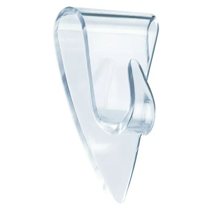 Tesa Klebehaken - Geeignet für: Glas, Belastbarkeit: 0,2 kg, 5 Stk., Transparent - Detailaufnahme