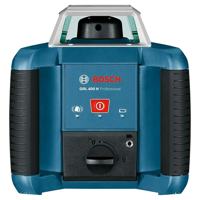 Bosch Professional Rotationslaser GRL 400 H - Max. Arbeitsbereich: Ø 400 m mit Empfänger, Messgenauigkeit: ± 0,08 mm/m - Vorderansicht