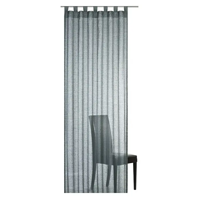 Elbersdrucke Schlaufenschal Effecto - 140 x 255 cm, 100 % Polyester, Anthrazit - Vorderansicht