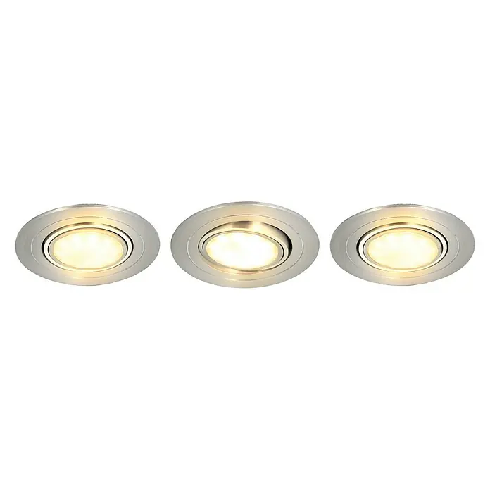 Tween Light LED süllyesztett világítás készlet - 15 W, Ezüst, Meleg fehér