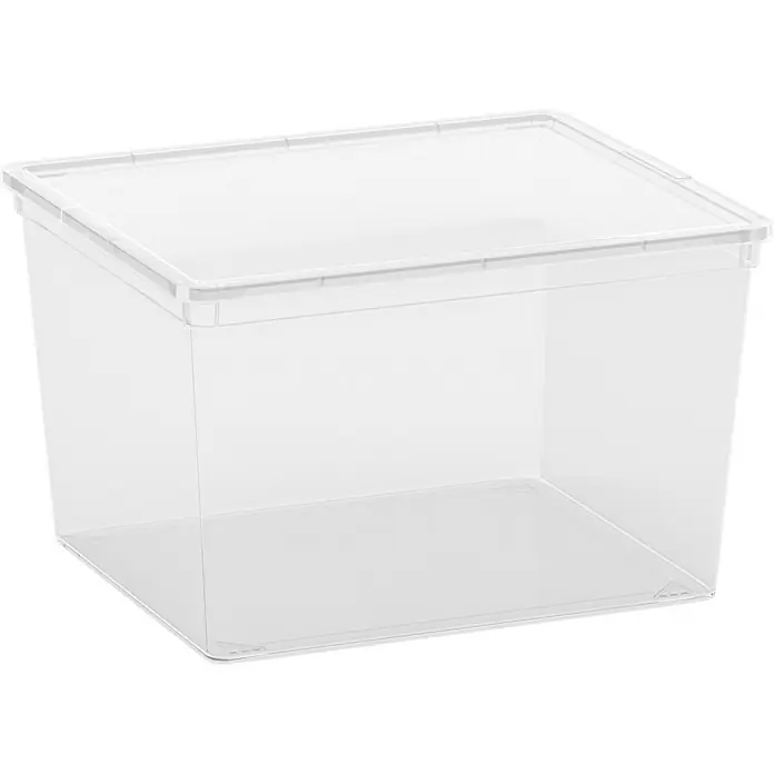 KIS Deckelbox C-Box Cube - 34 x 40 x 25 cm, 27 l, Mit Deckel, Kunststoff - Linke Seitenansicht