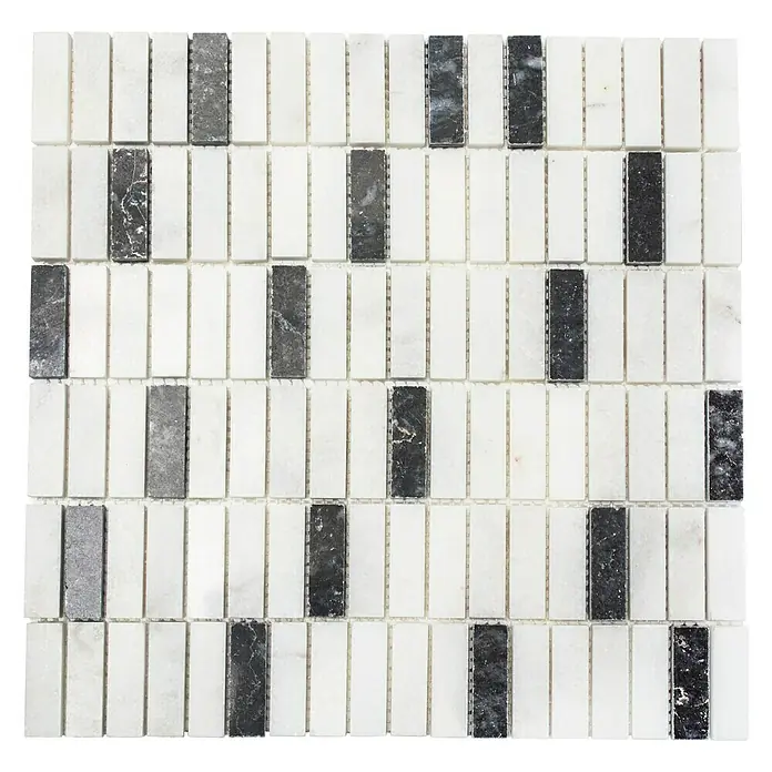 Mosaikfliese Koloni XNT 42828 - 30,5 x 30,5 cm, Weiß, Matt - Ansicht von oben