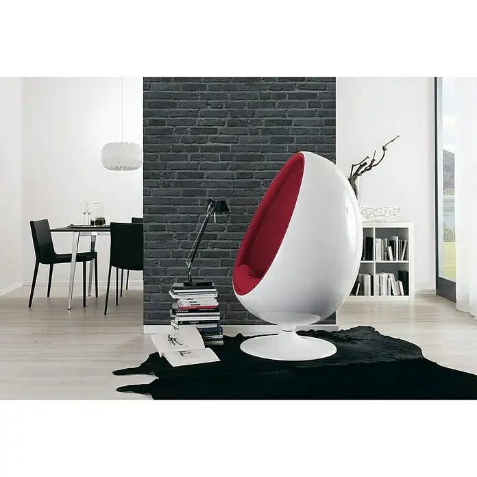 AS Creation Flis tapeta Cocktail 2 - Sivo-crne boje, Izgled kamena, 10,05 x 0,53 m - Živopisni prikaz