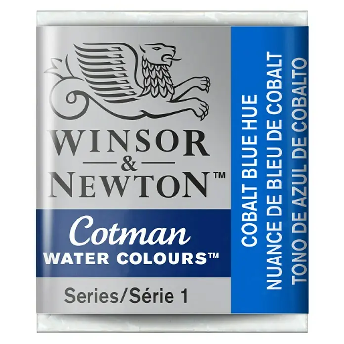 Winsor & Newton Cotman Aquarelverf - Cobalt Blue Hue, Pot - Vooraanzicht