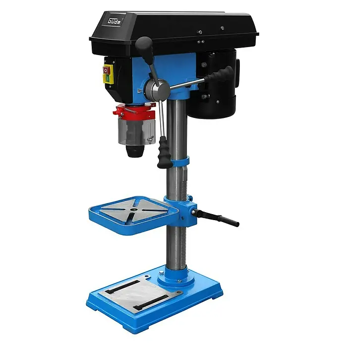Güde Tischbohrmaschine GTB 16/605 - 600 W, Leerlaufdrehzahl: 600 U/min - 2.700 U/min, Spannweite Bohrfutter: 1 mm - 16 mm - Vorderansicht