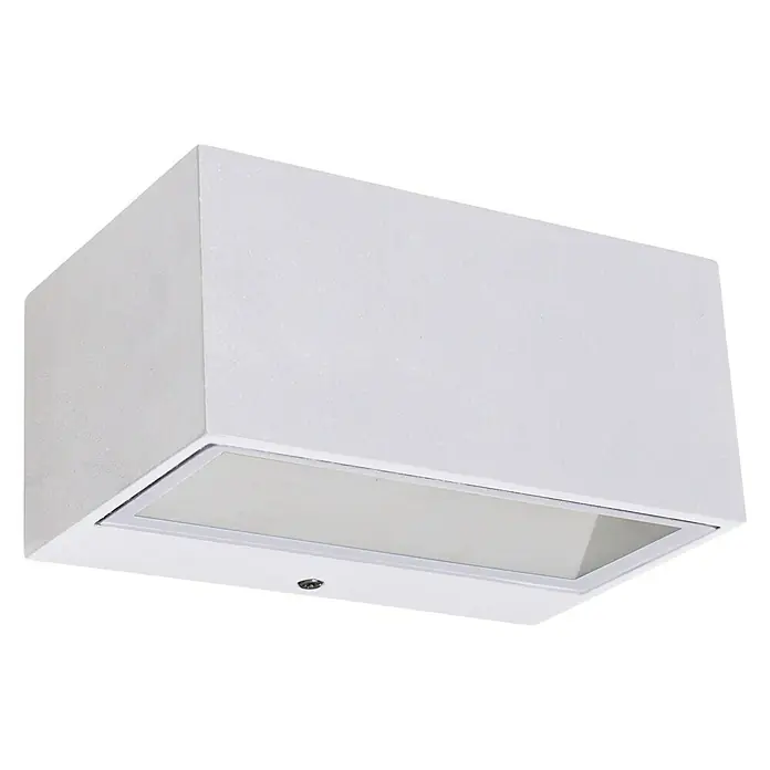 Lutec Vanjska zidna LED svjetiljka Gemini - 10,5 W, 14 x 9 x 6,5 cm, Bijele boje, IP54 - Pogled s lijeve strane