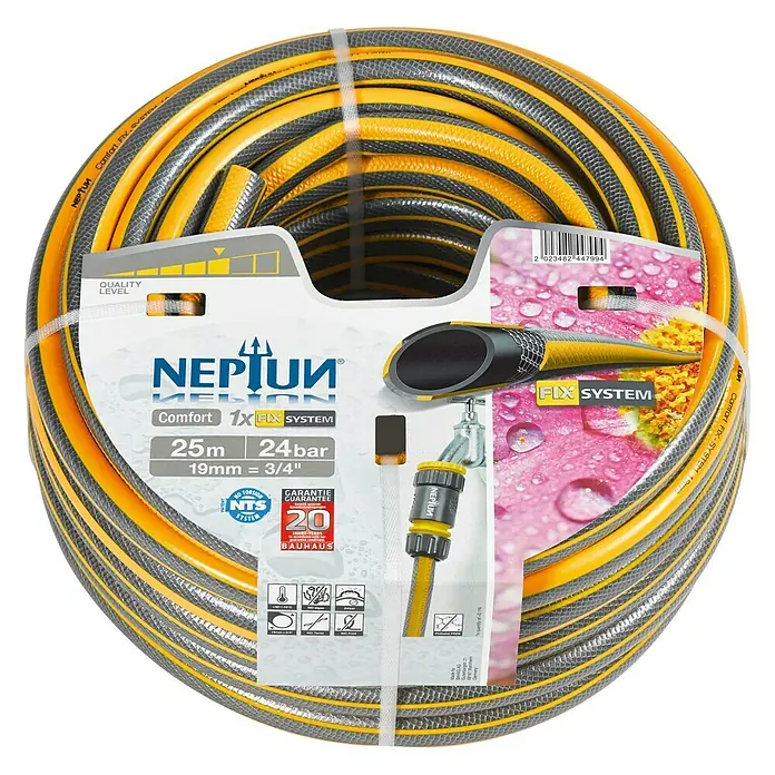 Neptun Comfort Vrtno crijevo - Duljina: 25 m, Promjer crijeva: 19 mm (¾″)