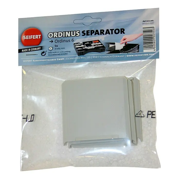 Lockweiler Pregrada za kutije za alat Ordinus Separator 6 - Veličina: 6, D x V: 71 x 65 mm - Pogled sprijeda