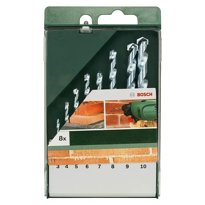 Bosch Steinbohrer-Set - 8 -tlg., 3 mm - 10 mm - Vorderansicht