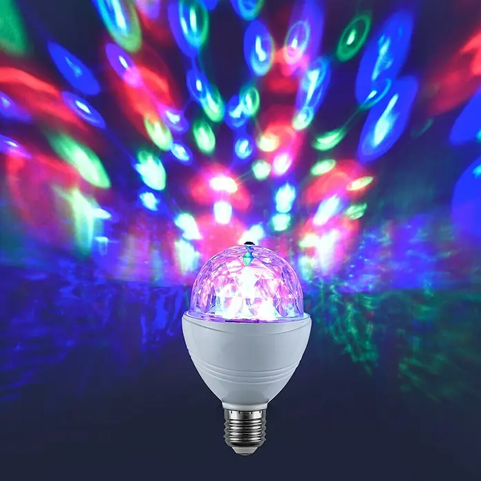 LED žarulja Disko kugla - 3 W, E27, LED - Živopisni prikaz
