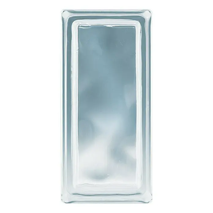 Fuchs Design Bloque de vidrio - Claro, Nube, 19 x 9 x 8 cm