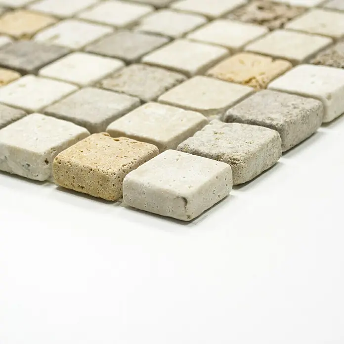 Mosaikfliese Mix XNT 46380 - 30,5 x 30,5 cm, Beige, Matt - Vorderansicht