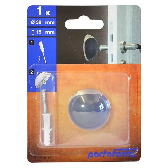 Portaferm Wanddeurstopper Buzz - Ø x h: 38 x 15 mm, Lijmen - Vooraanzicht