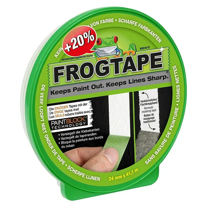 Frogtape Kreativklebeband Inkl. 20 % Gratis-Zugabe - 50 m x 24 mm, Grün - Vorderansicht