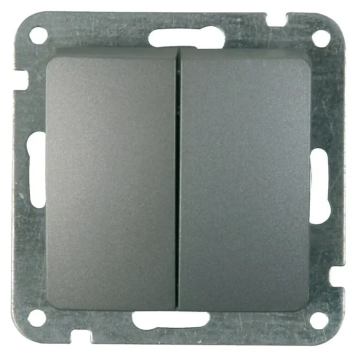 Voltomat DIVA Serienschalter - Platin, Glänzend, 10 A, Unterputz