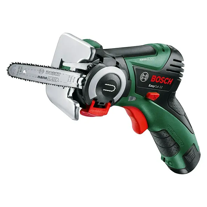 Bosch NanoBlade-Säge EasyCut 12 - 12 V, Li-Ionen, 2 Ah, Leerlaufdrehzahl: 4.100 U/min - Linke Seitenansicht