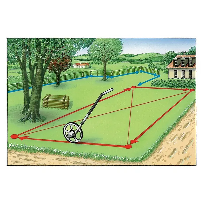 Laserliner Messrad RollPilot - Messbereich: 0 - 9999,9 m - Anwendungsbeispiel