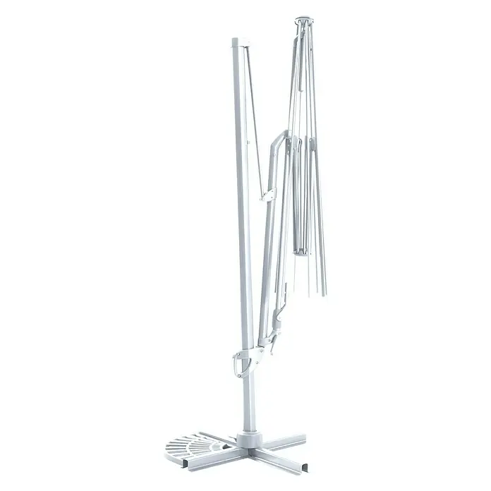 Sunfun Ligurien Postolje za suncobran Ligurien - Srebrnosive boje, Materijal mehanizma: Aluminij - Pogled sprijeda