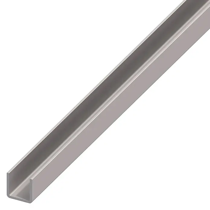 Kantoflex U-Profil - 1.000 x 10 x 10 mm, Stärke: 1 mm, Stahl - Linke Seitenansicht